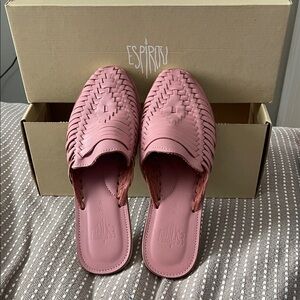 Espiritu Pink Woven Mules for Women